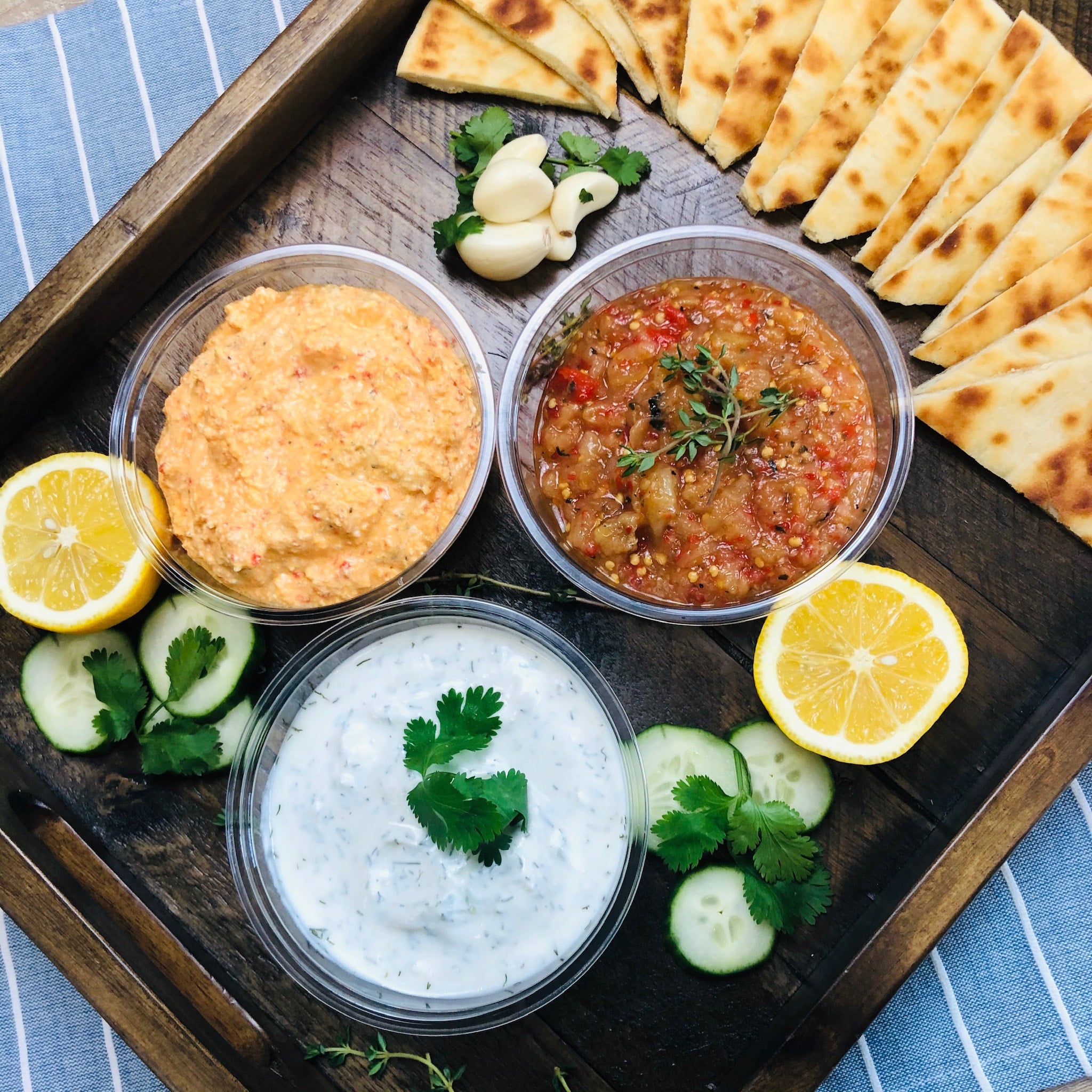 Pita and Dip Trio - D